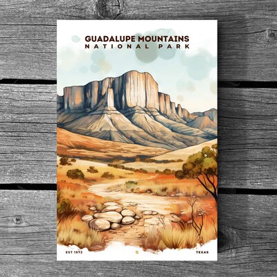 Guadalupe Mountains National Park Poster, Travel Art, Office Poster, Home Decor | S8 - image3